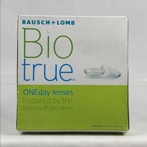 Bausch + Lomb Biotrue Nesofilcon S (-1.00) One Day Lenses Box 90 Exp. 01/28 NEW